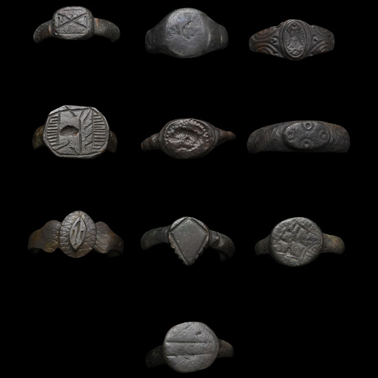 Roman to Medieval Bronze Ring Group