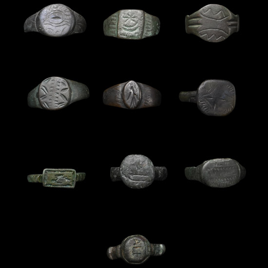 Roman to Medieval Bronze Ring Group