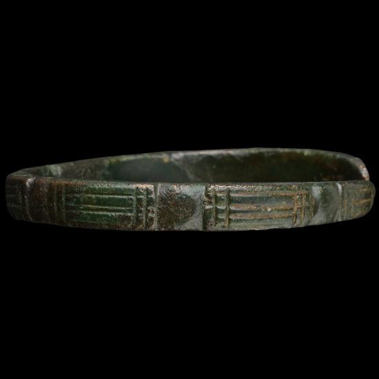 Roman Decorated Bronze Bracelet