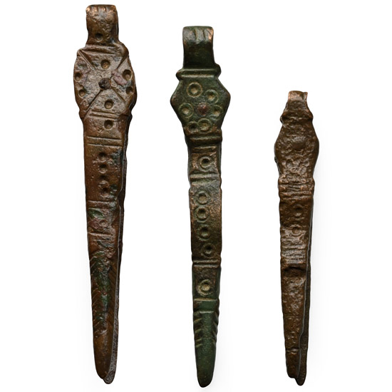 Late Roman Bronze Tweezer Group