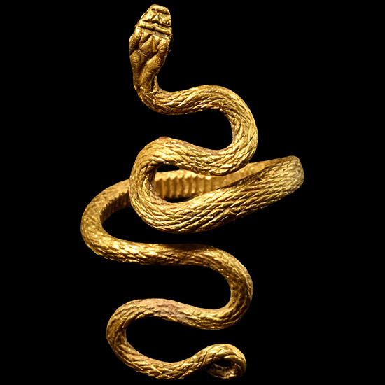 Egyptian Gold Snake Ring
