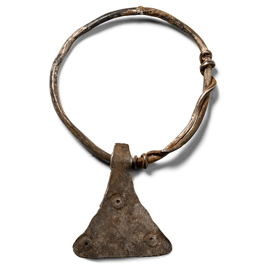 Viking Age Silver Axehead Pendant