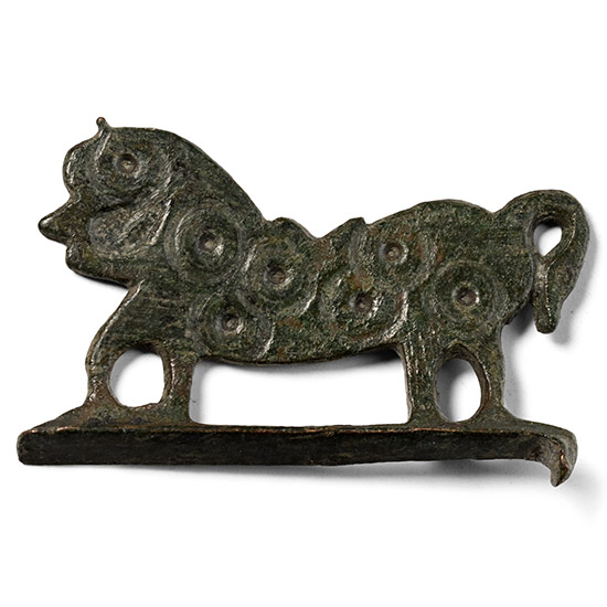 Byzantine Bronze Horse Fire Steel Handle