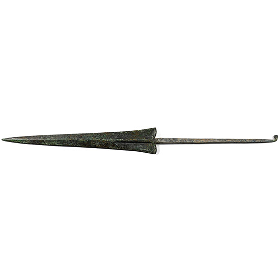 Luristan Bronze Tanged Two-Handed Dagger