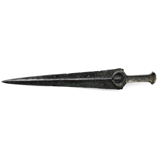 Luristan Bronze Dagger with Integral Handle