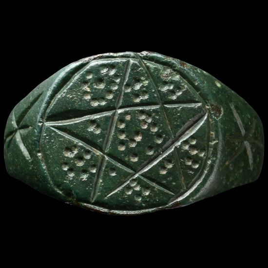 Medieval Bronze Pentagram Ring