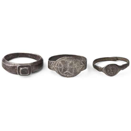Medieval and Later Silver Ring Group