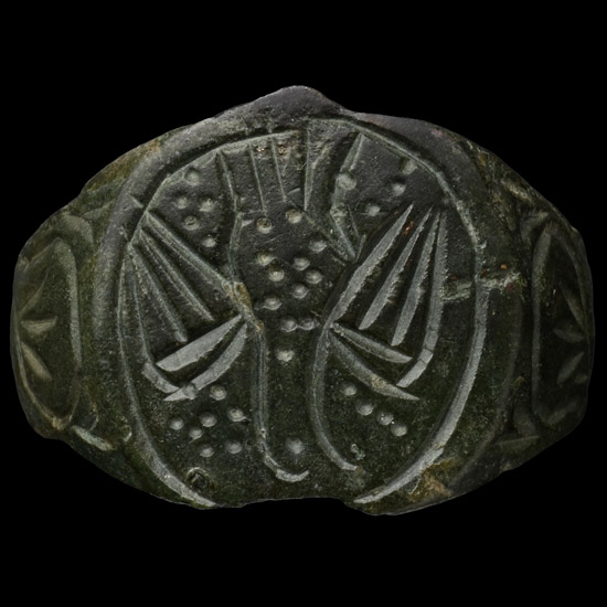 Byzantine Bronze Ring with Spread Eagle