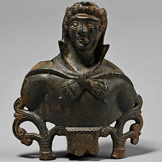 Large Roman Bronze Young Hercules Chariot Mount