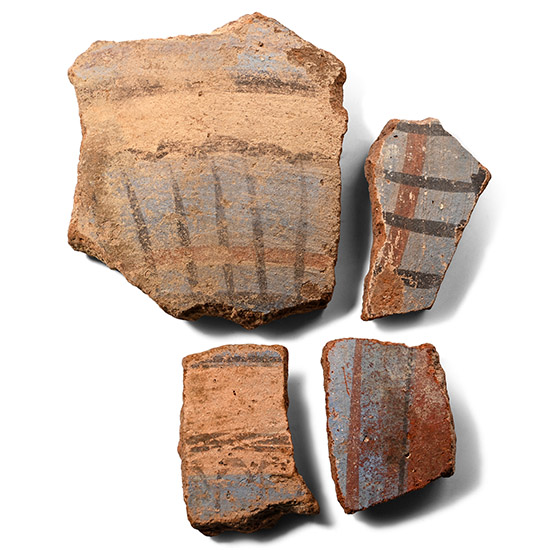 Egyptian Amarna Painted Pottery Fragments