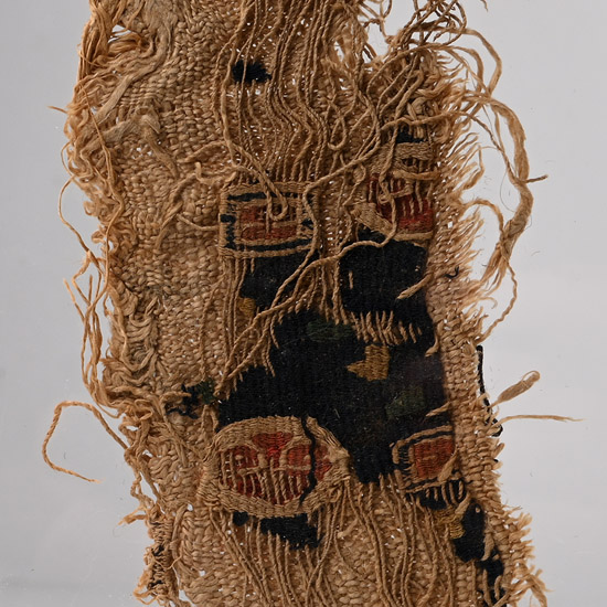 Egyptian Textile Fragment in Display Stand