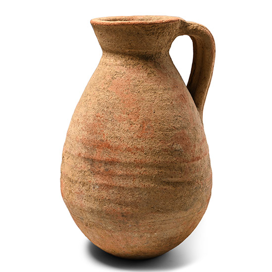 Large Roman Carthaginian Redware Ribbed Jug