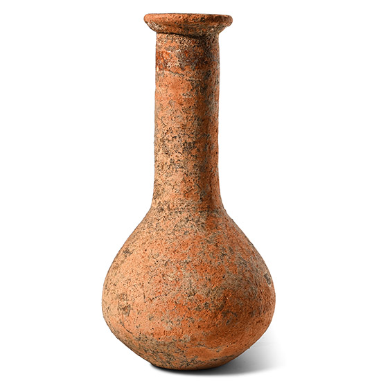 Roman Orangeware Tall Unguentarium