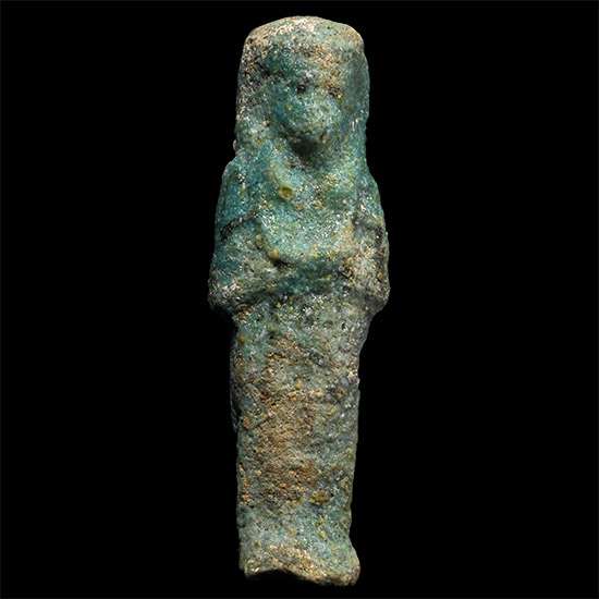 Egyptian Blue Faience Shabti