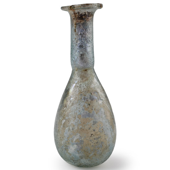 Roman Iridescent Glass Perfume Bottle