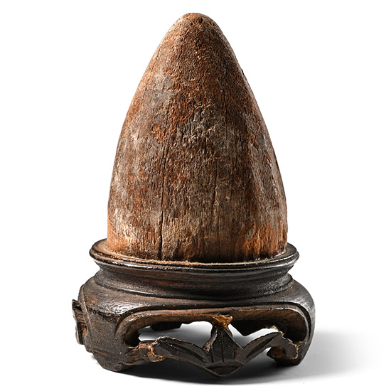 Egyptian Wooden Bread Model on 19th Century Base