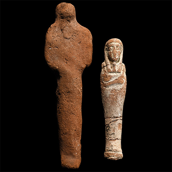 Egyptian Clay Shabti Group