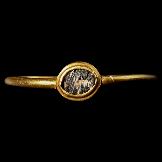 Roman Gold Ring with Glass Inlay