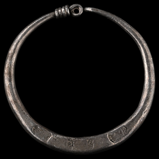 Post Medieval Silver Stamped Bracelet