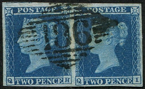 2d Pl.4 QH-QI PAIR, SINGLE IRISH DIAMOND
