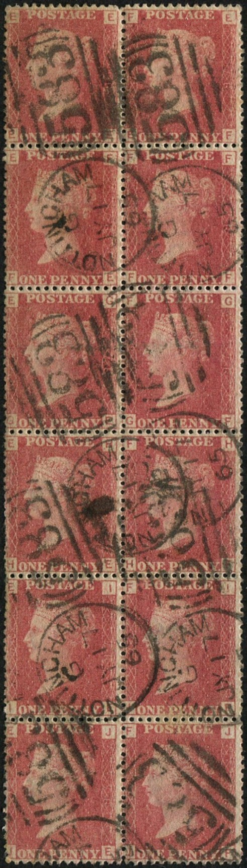 1d SG 43, Pl.78 BLOCK OF 12