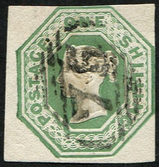 1/- SG 54 PALE-GREEN VFU, 75