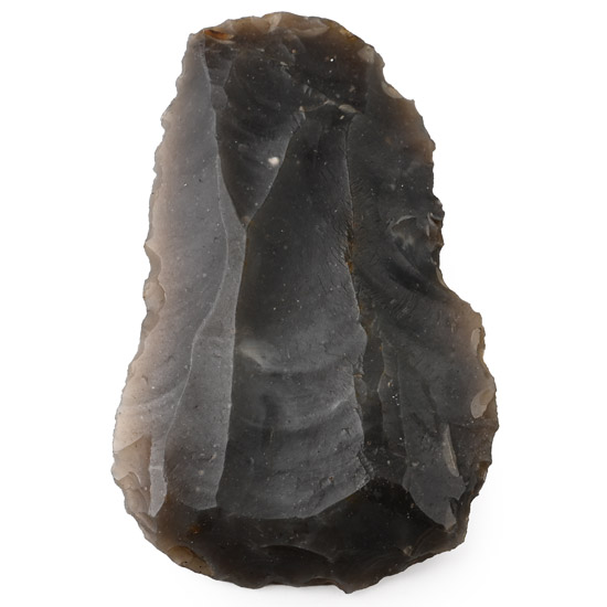 Suffolk British Stone Age Knapped Flint Blade Scraper