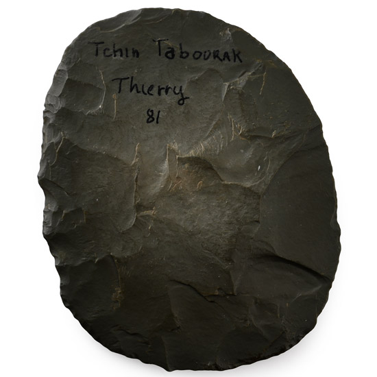 Tchin Tabourak African Stone Age Knapped Bifacial Discordial Knife