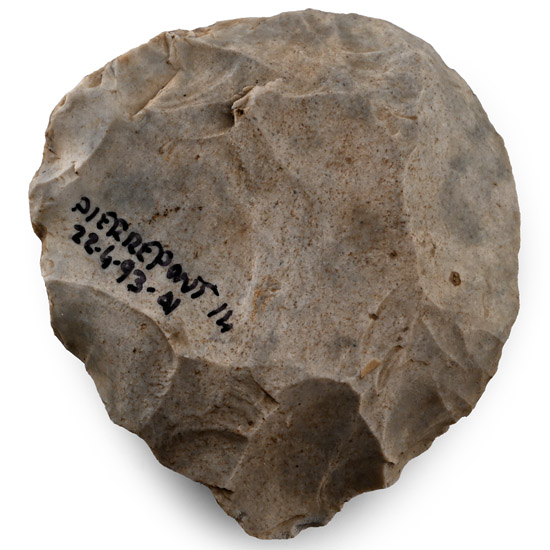Pierrepont French Stone Age Neanderthal Knapped Flint Handaxe