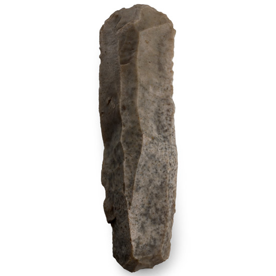 Le Groze French Very Long Stone Age Double Ended Crested Blade Scraper