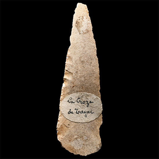 La Croze French Stone Age Blade End Scraper