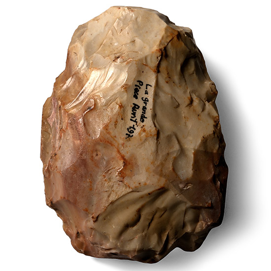 La Grande French Stone Age Knapped Flint Bifacial Knife