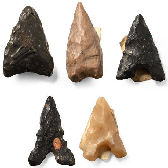El Golea Algeria Stone Age Knapped Arrowheads