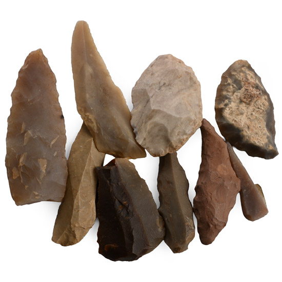 El Golea Algeria Stone Age Tools and Arrowhead