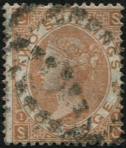 2/- BROWN SG 121 FU