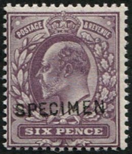 6d SG 246s (Slate-Purple) OVPT. SPECIMEN TYPE 16