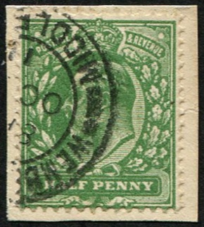 ½d SG 269(4) VARIETY, VERY DEEP DULL YELLOW GREEN VFU