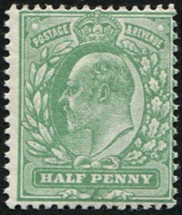 ½d SG 270 PALE BLUISH GREEN U/M