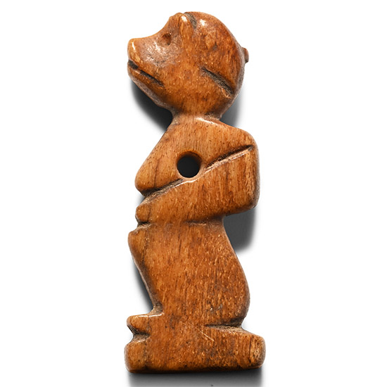 Egyptian Bone Monkey Amulet