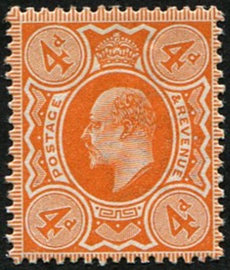 4d SG 286 Bright-Orange, U/M