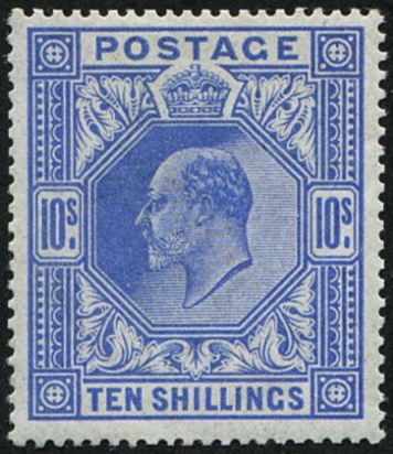 10/- SG 319 DEEP-BLUE MINT