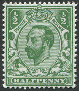 ½d SG 323 (Die 1a) BLUISH-GREEN U/M