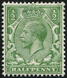 ½d SG 354 Variety, (from 1922 ptg) U/M