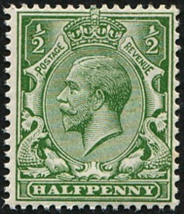 ½d SG 354(12) VARIETY, DULL OLIVE-GREEN U/M