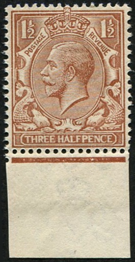 1½d SG 362 VARIETY, VERY PALE RED-BROWN mint