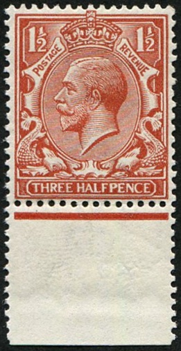 1½d SG 364(14) BRIGHT-CHESTNUT U/M
