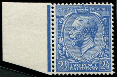 2½d SG 371a VARIETY, PALE BRIGHT-BLUE U/M