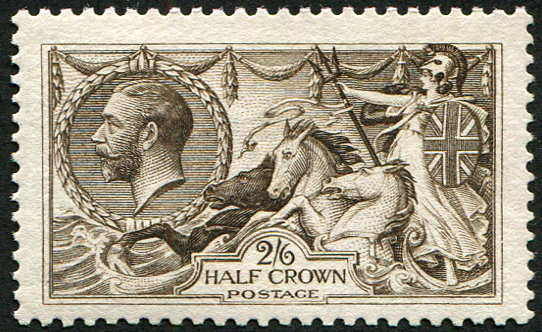 2/6d SG 399 ‘DEEP SEPIA-BROWN’ U/M