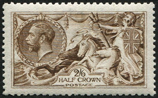 2/6d SG 407(4) DARK-BROWN MINT