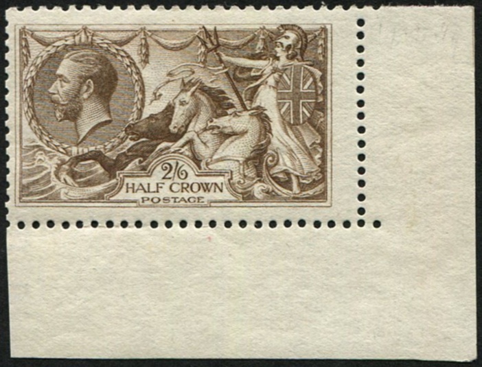 2/6d SG 413a OLIVE-BROWN MINT, Fine M/M